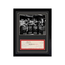 Zeppo Marx Signed Cancelled Check  Framed Display picture
