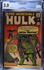 Incredible Hulk #6 - Marvel Comics 1963 CGC 3.0 1st appearance of the Teen Briga picture