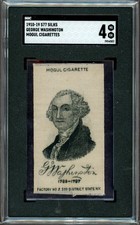 1910 S77 Mogul Cigarettes Silks U.S. Presidents George Washington (SGC 4 VG/EX) picture
