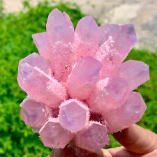 1.31LB New Find pink  PhantomQuartz Crystal Cluster MineralSpecimen picture