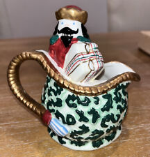Avon China Christmas holiday nutcracker present small ceramic pot picture