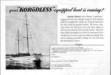1945 Print Ad Korodless Equipped Sail Boats Rigging & Tru-Loc Fittings Hazard NY picture