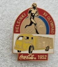 HELSINKI 1952 OLYMPIC COCA-COLA  COMMEMORATIVE PIN picture