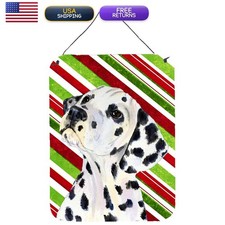 Caroline's Treasures SS4561DS1216 Dalmatian Candy Cane Metal Sign 12x16 picture