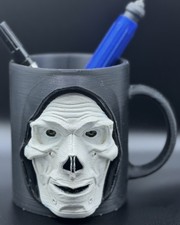 1987 Skeletor Inspired Mug I Desk Organizer l Frank Langella Movie Style I MOTU picture