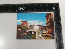 Vintage Ljubljana Slovenia Postcard Triple Bridge Ljubljana, Slovenia picture