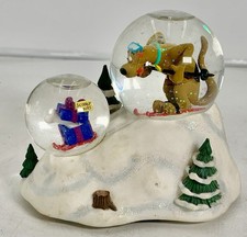 Vintage Enesco Scooby-Doo Musical Waterball Snow Globe - Plays 