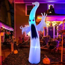 GOOSH Halloween Inflatable Ghost 6 FT/12 FT Red Eye Dimming LED Garden Decor picture