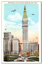 Metropolitan Life Insurance Building New York Biplanes Skyscraper Madison Square picture