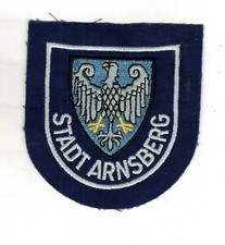 Uniform fabric patch patch city of Arnsberg probably fire brigade picture