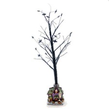 2000 Christopher Radko Halloween HOWL MANOR TREE Ornament Display 36” 006170 picture