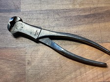 Vintage UTICA 60 Lineman/Farrier End Nippers 7 1/4” Long VG picture