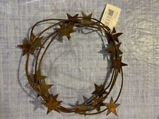6 foot rusty 1.25 rusty stars (18)  on a wire ..3 pieces only $12.99 picture