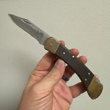 BUCK 110 Single Blade Folding Hunter Knife w/ Sheath 1974-1980 picture