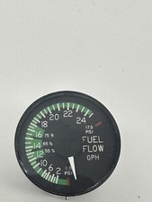 Cockpit USAF? 2 Inch Round Fuel Flow GPH 17.5 PSI 20-100-1 picture