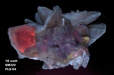 Amazing large LW/UV Fluorite, Strontianite, Minerva Mine #1, Hardin Co.,Ill. 4 picture