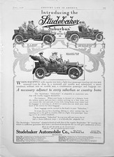 1908 Ad (10 X 14 inches) Studebaker Automobile South Bend IN Suburban Adaptable picture