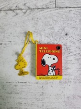 Vintage Snoopy Peanuts Mini Telephone Book Woodstock Charm Unused 1.75”x1.25” picture