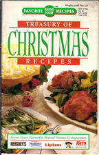 Treasury of Christmas Recipes Famous Brand Name Recipes #86 Cookbook Booklet VTG picture