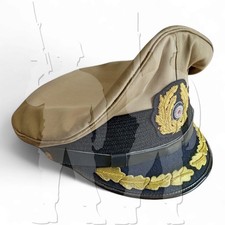 WW2 German Kriegsmarine Tropical Visor Cap Hat Captain Embroidered Visor Cap picture