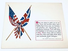 1941 WWII King George VI Christmas Broadcast British War Relief USA UK Card picture