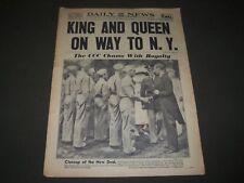 1939 JUNE 10 NEW YORK DAILY NEWS - KING AND QUEEN ON WAY TO N. Y. - NP 2908 picture