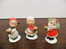 Vtg. Napcoware  Miniature Lot of 3 Figurines Bone China Japan picture
