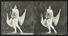 Spring Woman Model c1900 Old Photo 1 picture