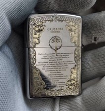 Crusader Cross Angel Sword zippo Lighter Mixed Silver In a New Box picture