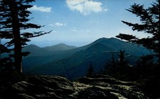 Mount Mitchell State Park North Carolina view vintage postcard c192 picture