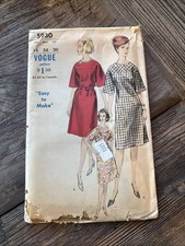 Vintage Vogue Women's Vogue Dress Uncut Original Sewing Pattern 5930 Year 1963 picture