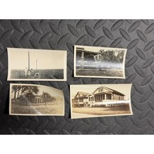 Vintage Photographs Lot 4 pc Americana Family Landscape 30s Black White Snapshot picture