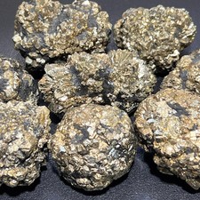 Marcasite Crystal Nodules Iron Pyrite Large Gold Nugget Rough Raw Wholesale picture