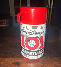Vintage Aladdin Disney 101 Dalmatians 8 Oz Thermos Bottle With Cup Lid picture