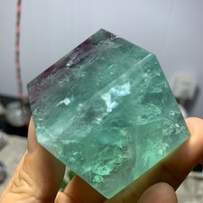 248g Natural Fluorite Quartz Cube Crystal Energy Reiki Healing picture