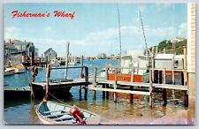 Postcard Fisherman's Wharf Boats & Piers Unposted picture