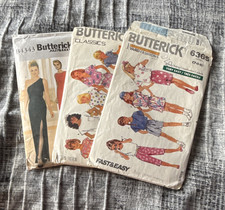 Butterick Fast & Easy Sewing Patterns Lot of 3 B4343 6365 4887 Vintage Original picture