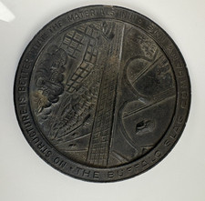 1948 Buffalo Slag Co Buffalo NY Railroadiana Industrial Commemorative Medal 3.5