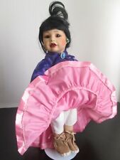 Doll Dressed Up For The PowWow Porcelain 1992 No 4926A picture