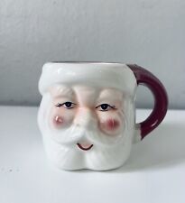 Pottery Barn Santa  Shaped Handcrafted Ceramic Mug picture