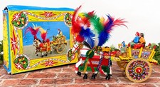 Vintage Sicilian Horse Cart Carretto Siciliano, Italy Folk Art Figurine 8”L picture