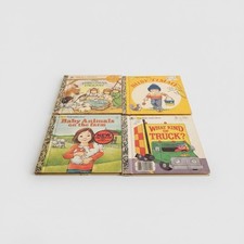 Lot of 4 Vintage First Little Golden Books 1970's picture