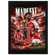 Noni Madueke Wall Art Photo Poster 6x4/A4 Framed Not Signed Arsenal Fc 25/26 picture