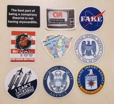Geo engineering awareness stickers 9-Pack Made In USA 🇺🇸  picture