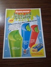 Nickelodeon Green Slime Ice Pop Vintage Print Ad 1997 8x11 picture