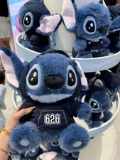 Disney Stitch Plush Doll in Overalls - Cute Anime Stuffed Toy Gift for KidsDecor picture