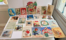Lot of 25 (Most Unused) Vintage Christmas Greetings Cards 1940's-1950's picture