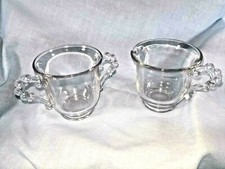 Imperial Glass Candlewick Cream & Sugar Bowl 1936-1984 picture
