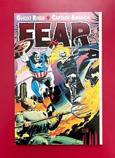GHOST RIDER CAPTAIN AMERICA FEAR 1 Marvel 1992 WEEKS cover Mackie picture