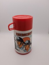 Vintage 1973 Emergency TV Show Aladdin Thermos Bottle Cup Stopper Squad 51 picture